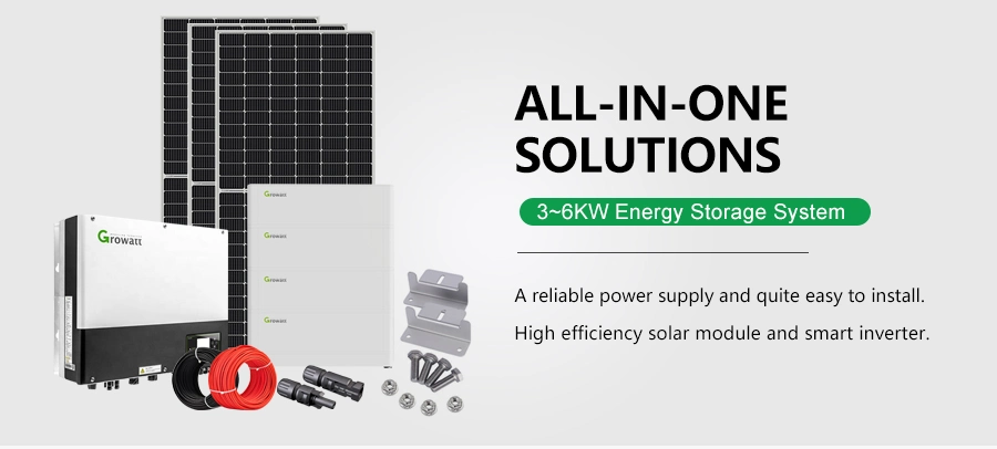 China Growatt Hybrid 6kw 8kw 12kw 10 Kw Solar on off Grid System in Factory Price