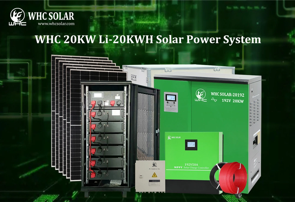 Whc off-Grid10kw 20kw 30kw 50kw 60kw 80kw 100kw Renewable Solar Module Photovoltaic Energy Power Panel Systems for Home Electricity Use with Good Price