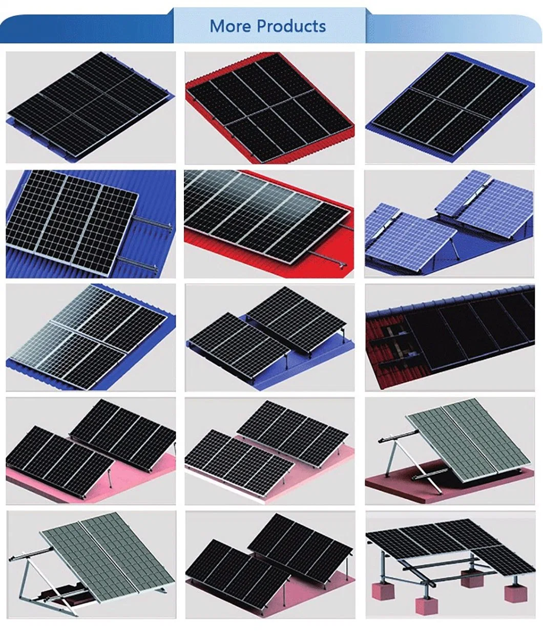 20 Kw Solar Ground Mounted Aluminium Solar Panel Ground Mounted Racks System