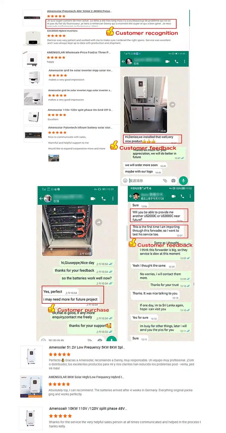 Amensolar 12kw Mppt Energy Storage Inverter 48v 5kw 8kw 10kw 15kw Split Phase on Grid Tie Solar Inverter Hybrid 10000 Watt