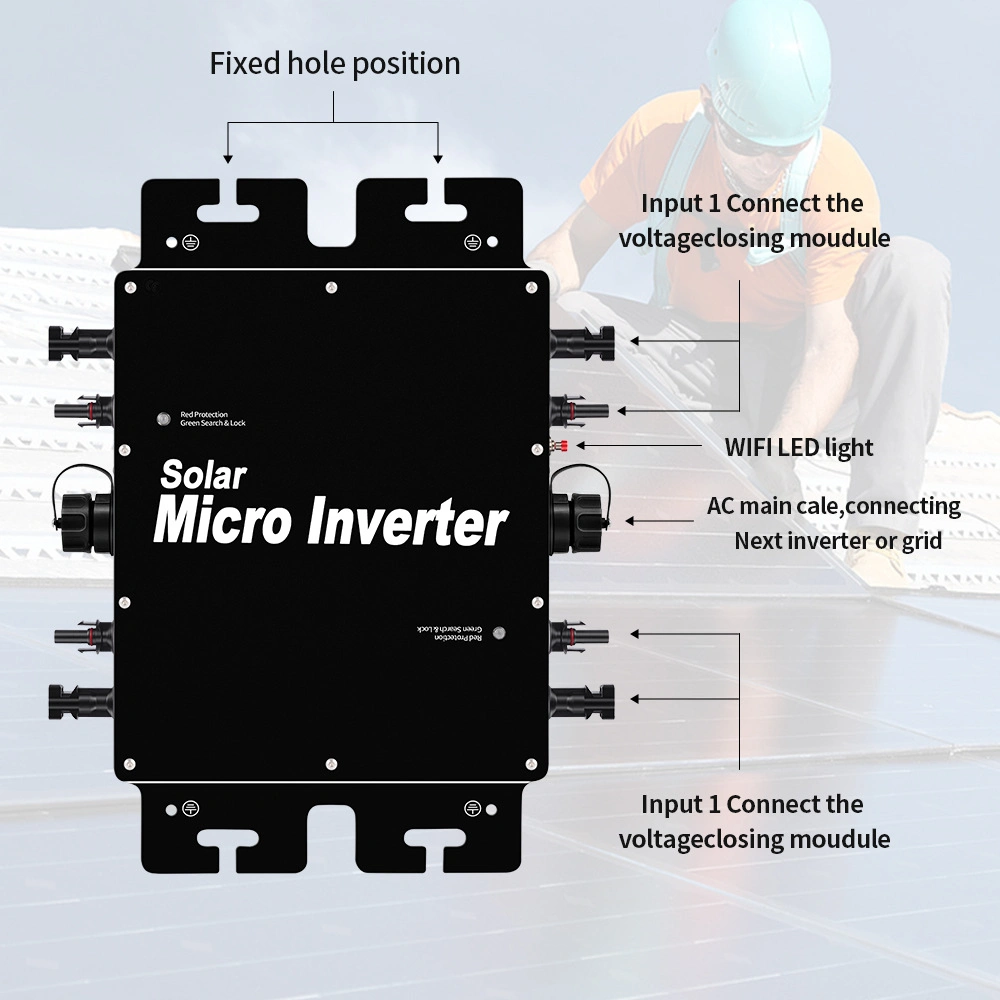 Microinverter 2000W 2400W 2800W Waterproof Solar Inverter 12 Years Manufacturer IP68 Micro Inverter Power