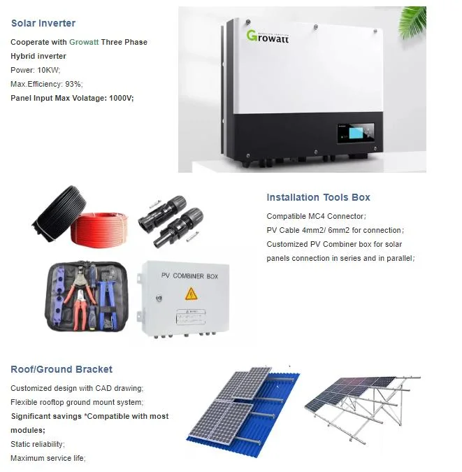 Eitai 10kw 20kw 30kw 10 Kw 20 Kw 30 Kw Lithium Battery Hybrid Solar System