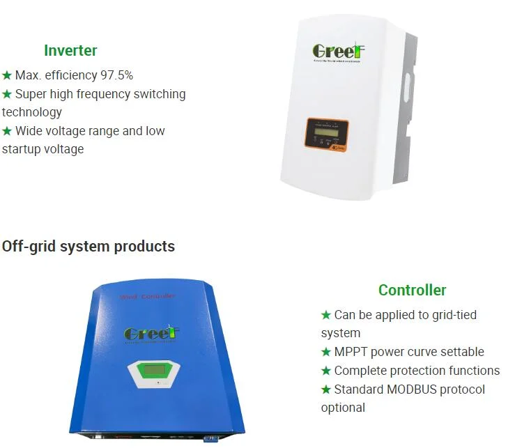 1kw 2kw 3kw 5kw 10kw Small Horizontal Axis Wind Power/Energy Solar Wind Hybrid System Wind Turbine for off/on Grid System/Home/Business