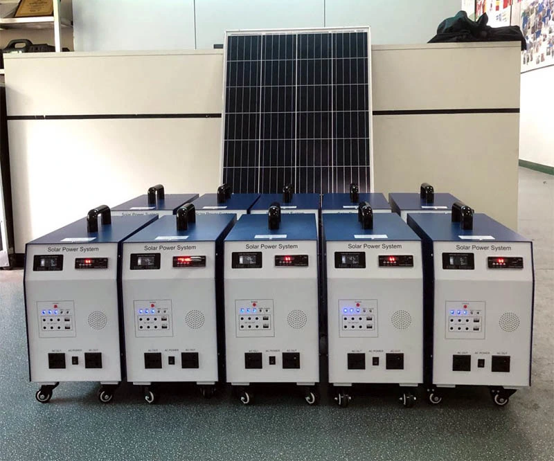 220V 1000W 2000W 3 Kw 5000W Generator with Panel Completed Offgrid Power Bank Station Home Solar Power Pannels System