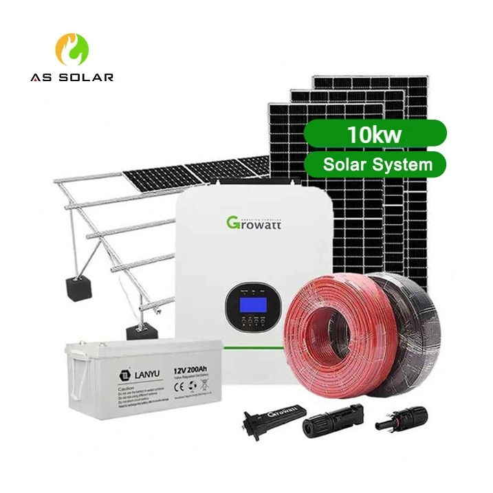 Good Price Hibrid Solar System 10 Kw Home Use Commercial Use Hybrid Solar Power Generation