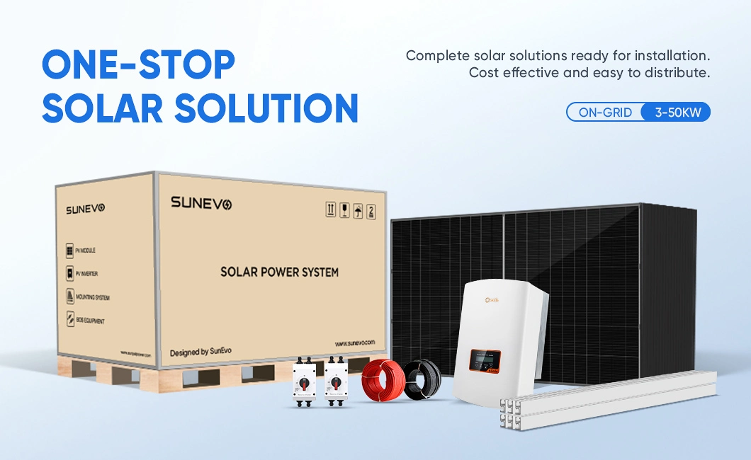 Sunevo Solar System 10kw Complete on Grid 10000 Watt Solar Panel System Cost