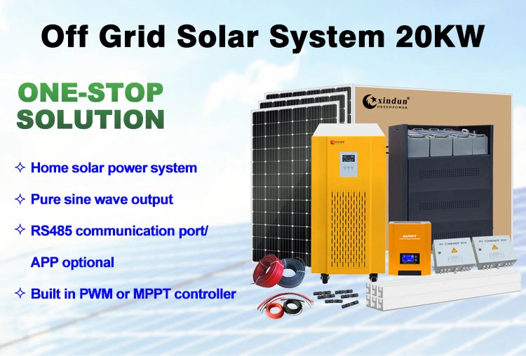 20kwh off Grid 20 Kw Solar Home Inverter Lithium Ion Battery Storage System for Household