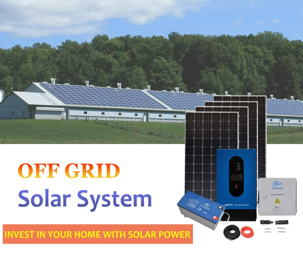 5kw Solar System Price 5 Kw 5000W Home Solar Power System 5kw Solar Panel System with Battery