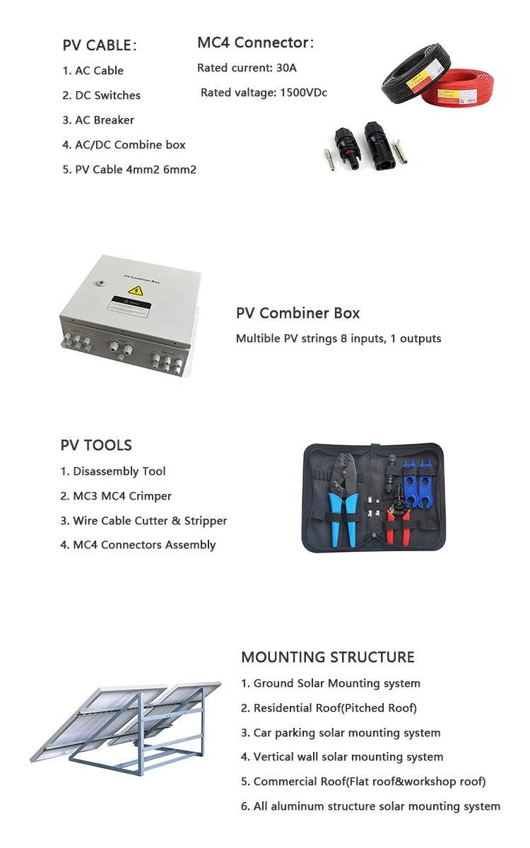 20kw Complete Solar System Generator off Grid Photovoltaic Solar Power System 20 Kw with Battery