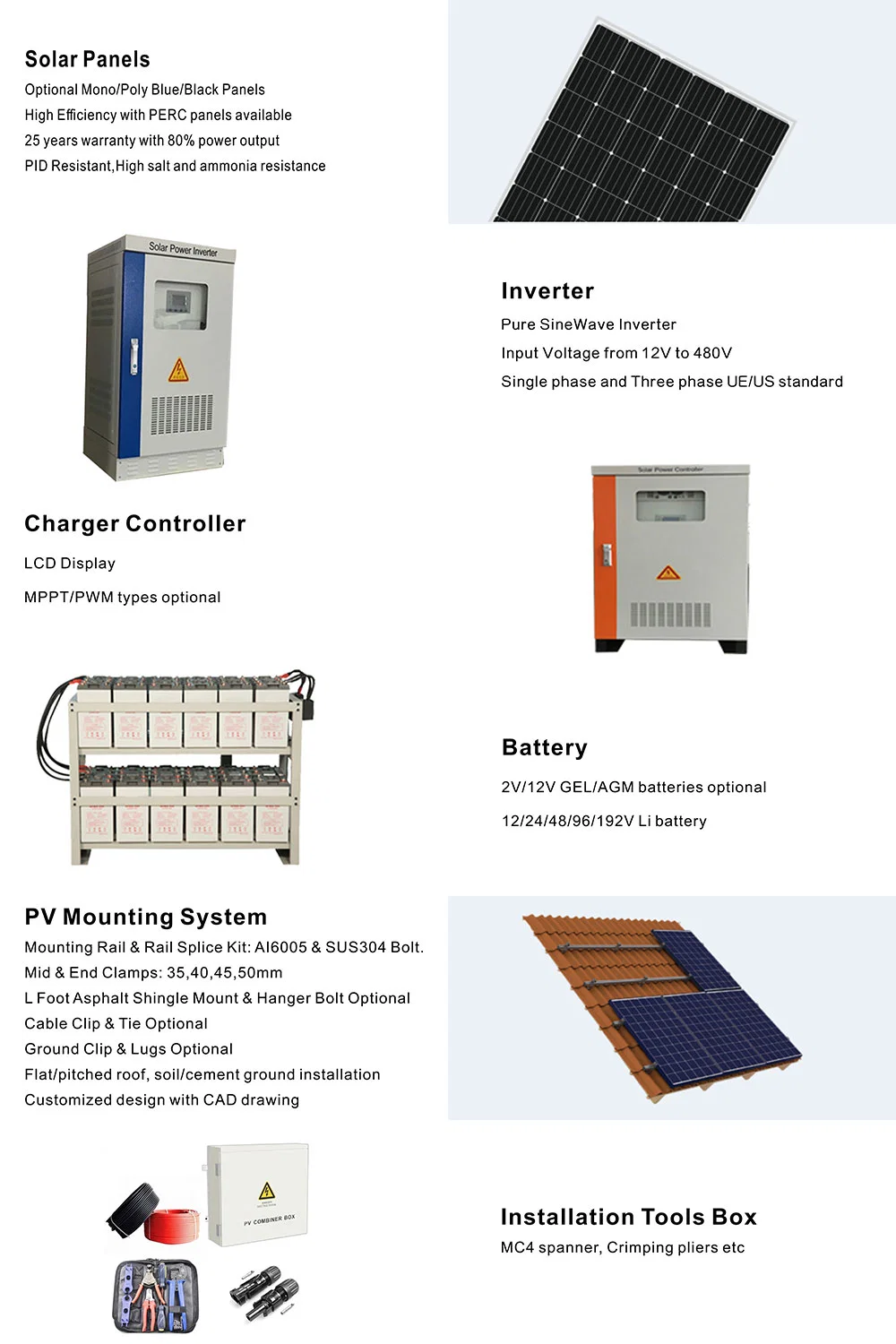 off Grid 60kw Home Solar Power System 60 Kw Solar Energy Systems