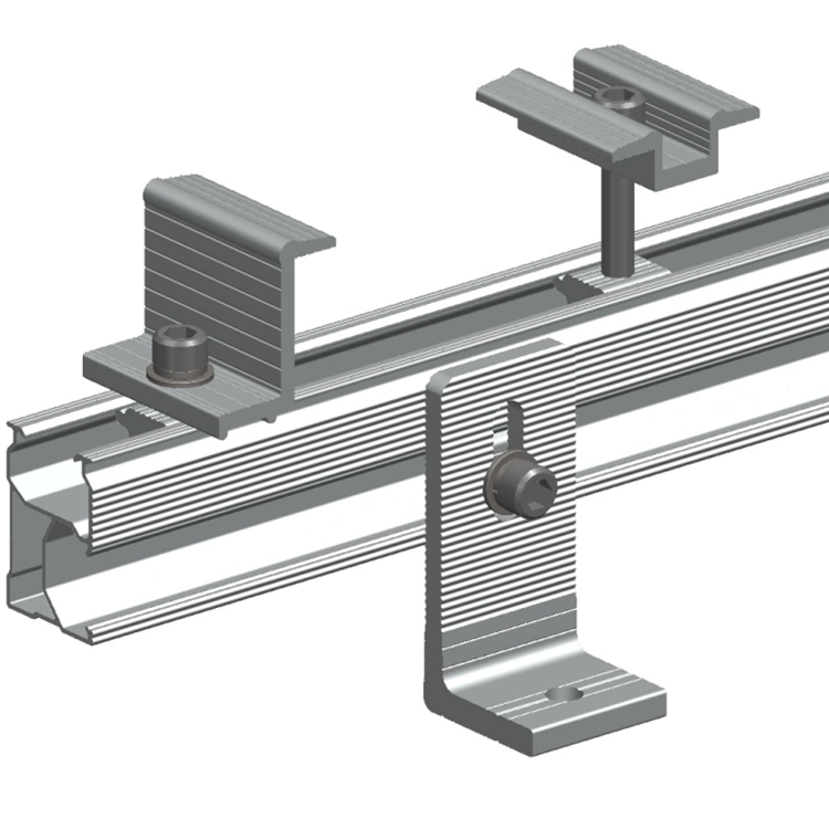 Pitched Metal Sandwich Roof PV Panel Mount Brackets L Feet Solar Bracket