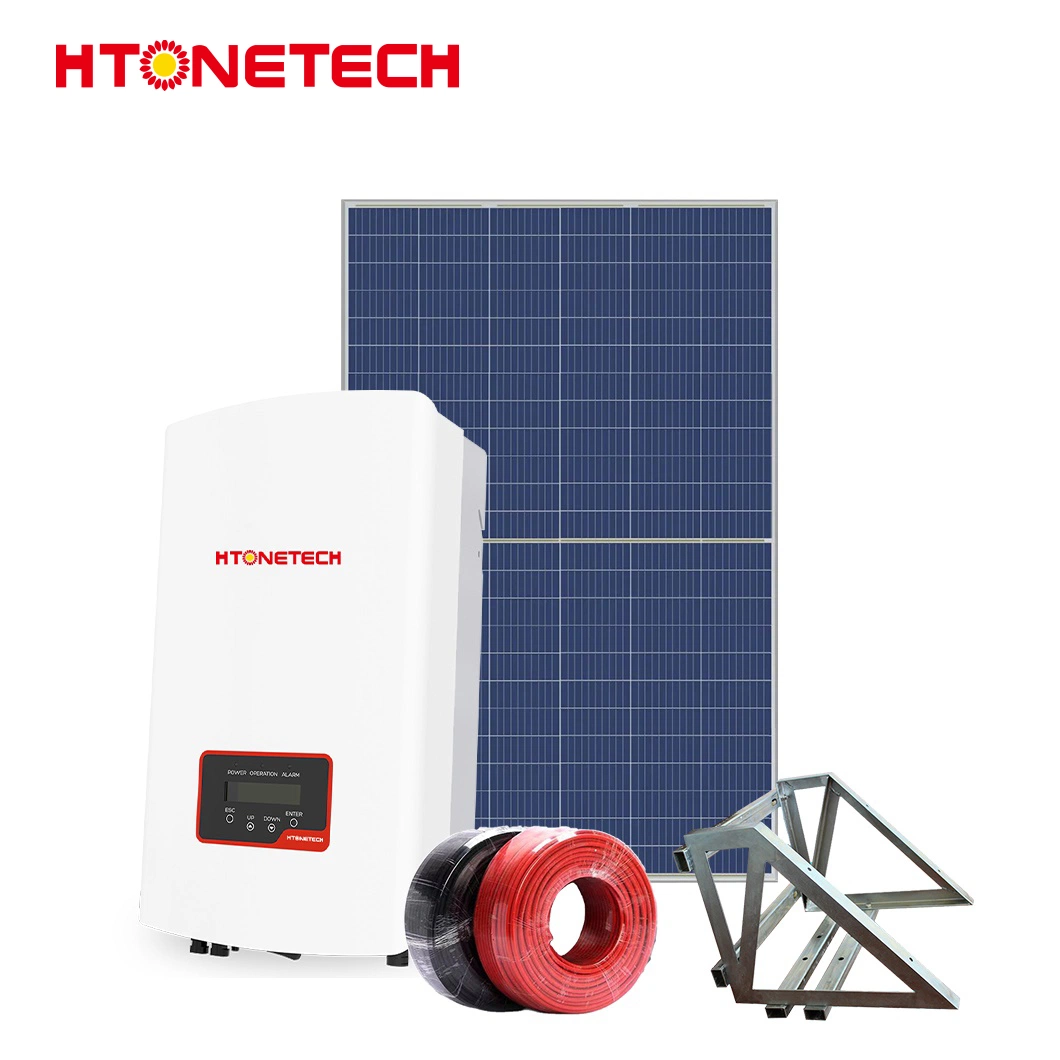 Htonetech Without Battery Hybrid Solar Power Inverter Tier 1 Solar Panels Trina 660 W China 500W 800W 1000W Residential on Grid Solar Energy System for Home