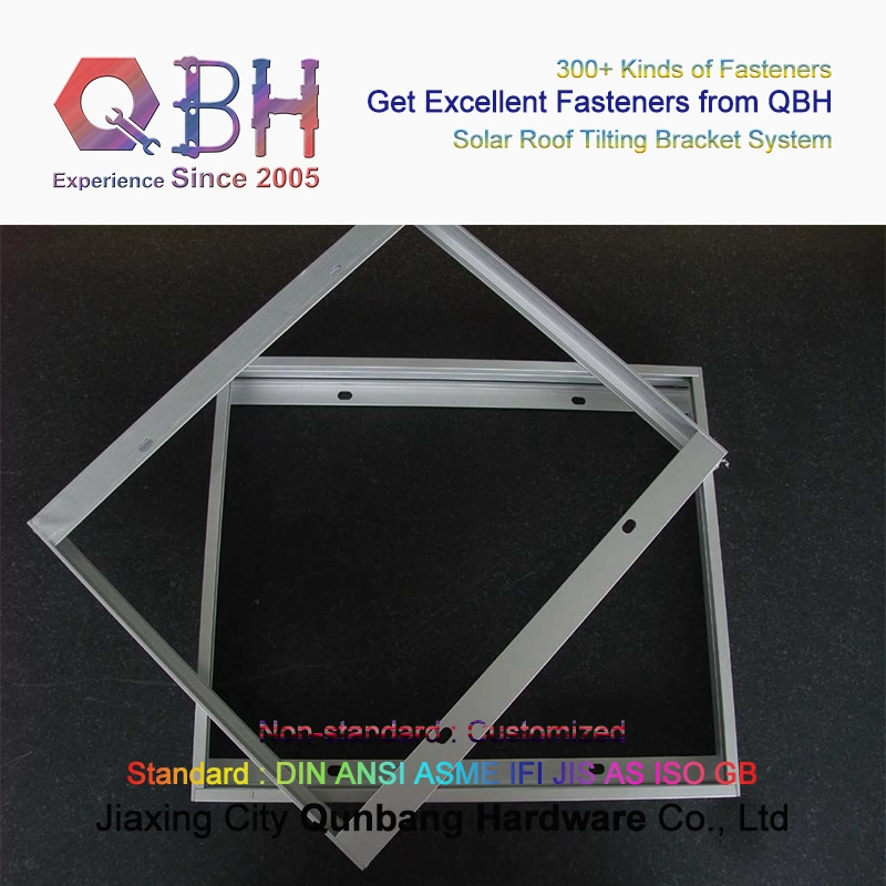 Qbh Customized Civil Commercial Industrial Solar Power Energy System Object Roofing Roof Sloping Tilting Mounting Bracket Rack Stand for Photovoltaic PV Panel