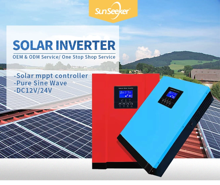 New Model 1kw 1.5kw, 3kw, 4kw, 5kw 6kw, 8kw, 10kw, 12kw Power Inverter with MPPT Contorlller, Solar Inverter, Invertor, Converter