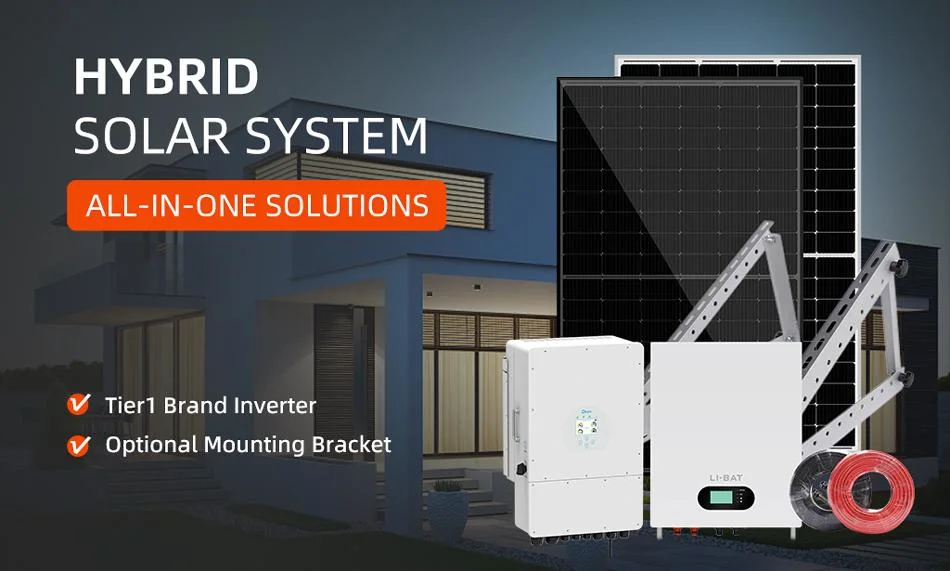 Good Price Solar Energy System 8kw 10 Kw 15 Kw 20 Kw 30 Kw Home Hybrid Solar Power System