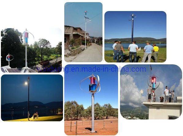 1kw Vertical Axis Wind Turbine Generator and 1kw 2kw, 3kw, 5kw, 10kw Wind Solar Hybrid System with Solar Panel