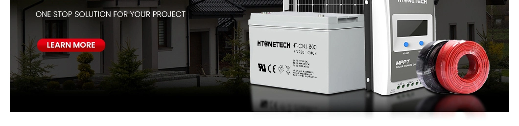 Htonetech Monocrystalline Solar Panels 395W Solar Power System Home 500W 1kw China Combined Solar and Wind System with Best Vertical Axis Wind Turbine