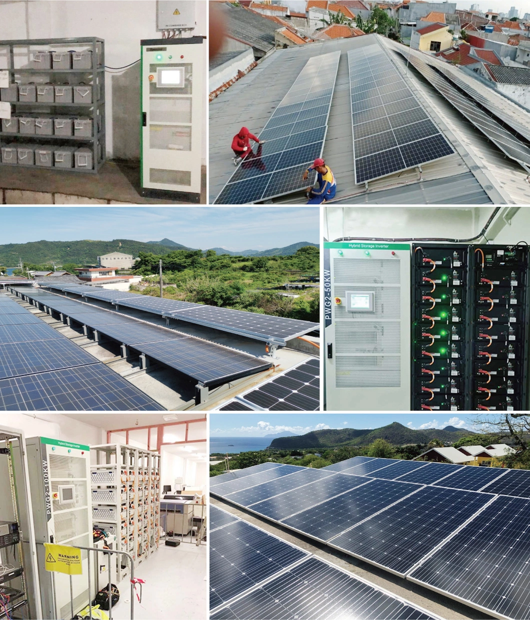 Greensun Low Frequency 50kw 60kw 100kw 200kw Hybrid Solar Power Inverter