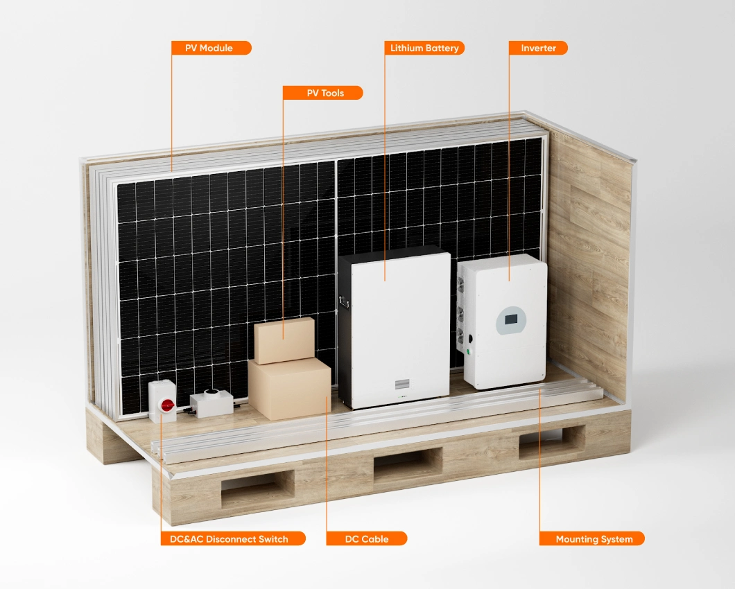 Good Price Solar Panels Solar Energy System Home Use Solar Power Energy Storage System 10 Kw Hybrid