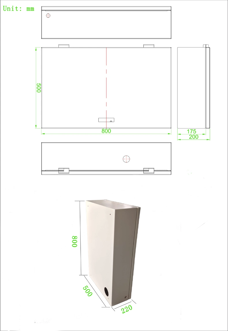 Waterproof Enclosure Power Electrical Junction Box Outdoor Distribution Box