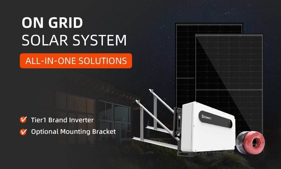 All in One Solar Power System 15/17/20 Kw on Grid Intelligent Solar Inverter with High Effciency