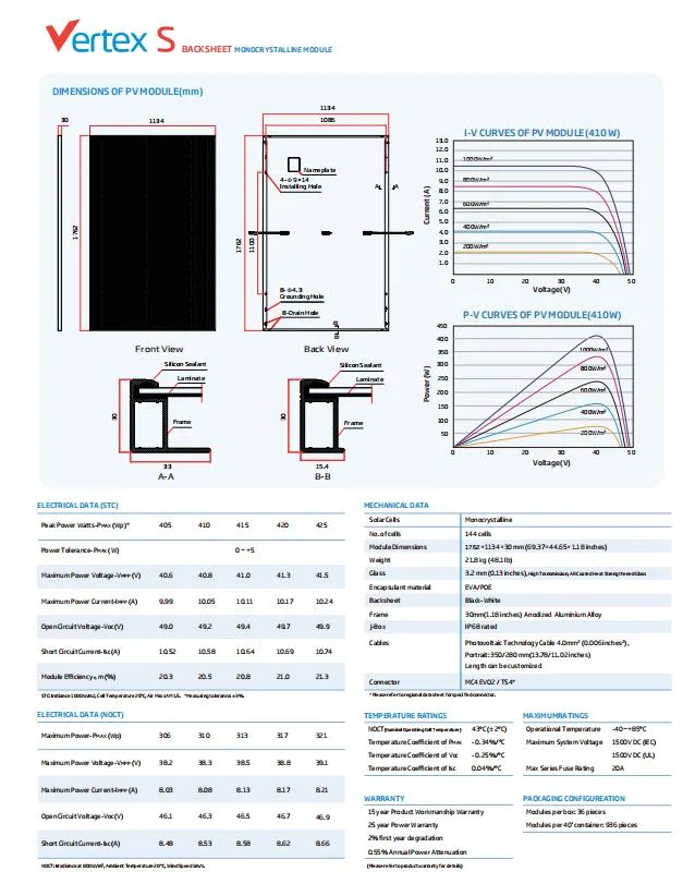 Trina Solar Panel 410W Half Cell Panel Mono 405W 415W 420W 425W Full Black Solar Panel Energy