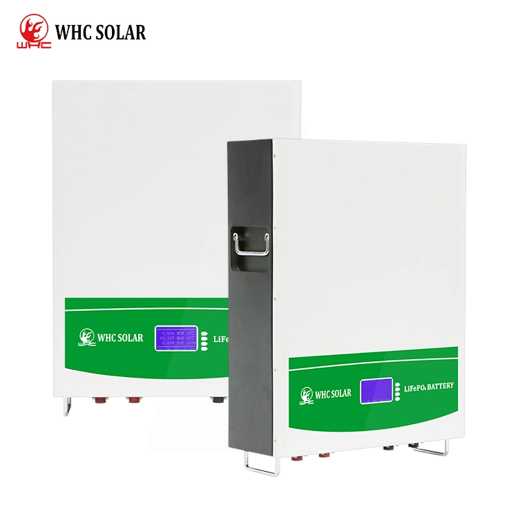 Whc Home LiFePO4 Power Wall Energy Storage Battery 48V 100ah 200ah 5kwh 10kwh 10 Kw Powerwall Solar Lthium Ion Batteries for System
