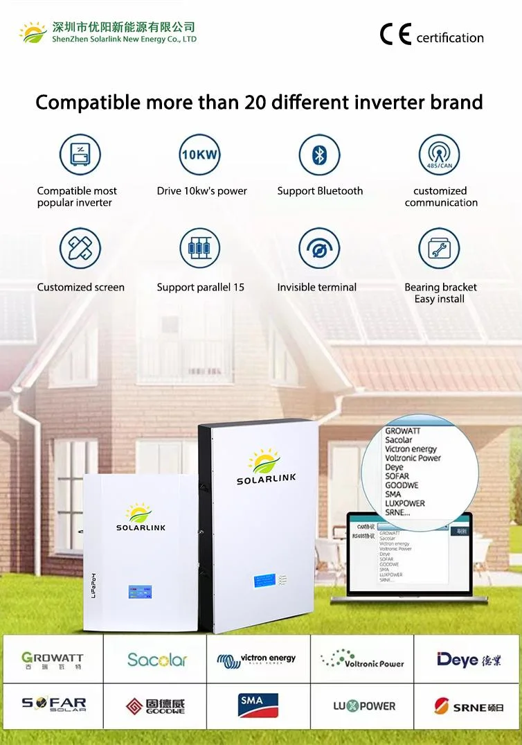 Solar Energy System with Lithium Battery 20kw Battery Lithium Ion 20kw Battery 30 Kwh Battery