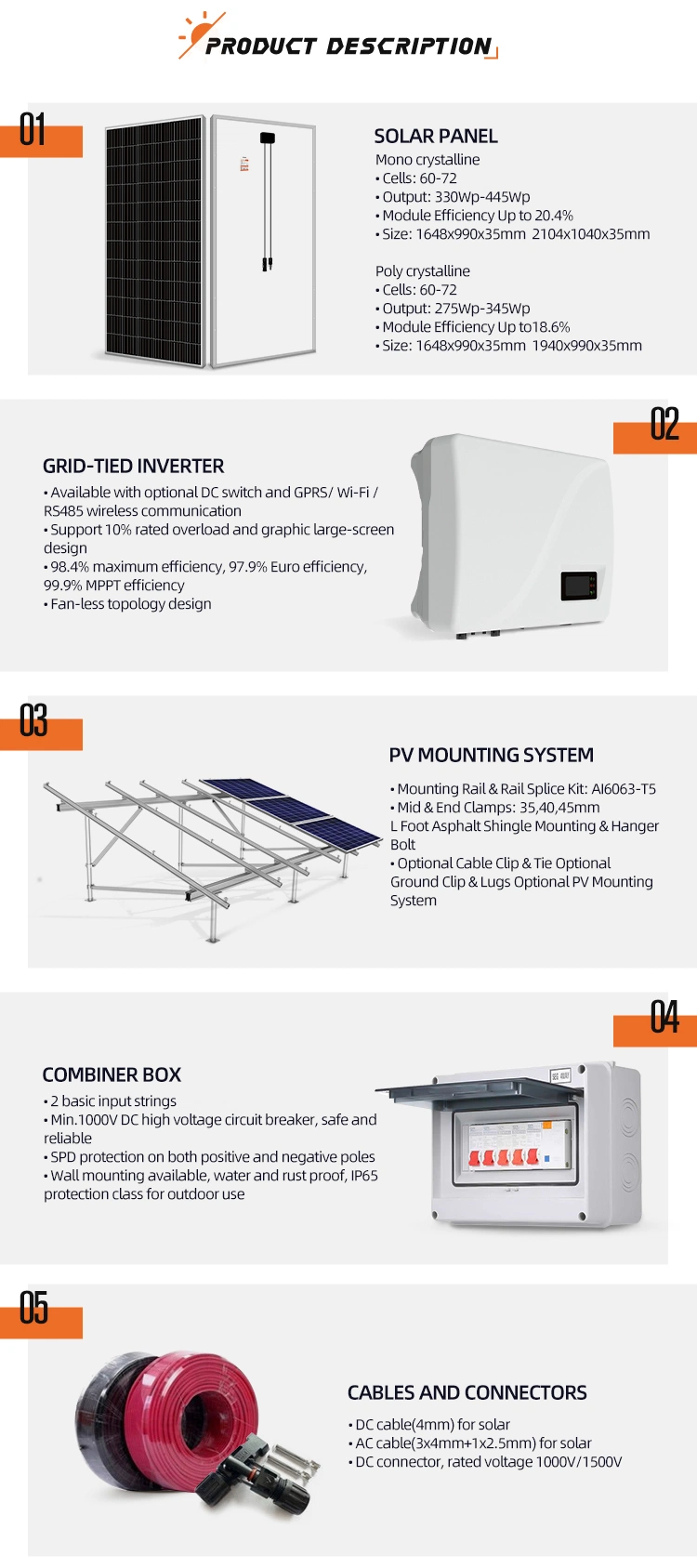 Super Solar 10 Kw Complete 10kw Home Solar Power Energy on Grid System Price