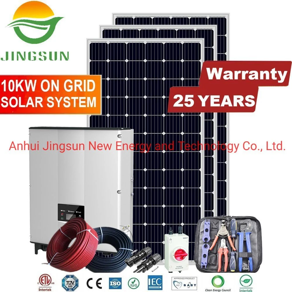 Cheap 5kw 10kw 15kw 20kw 25kw on Grid/Grid Tied PV Solar Panel Power System for Home Solar Power System Energy Factory Price