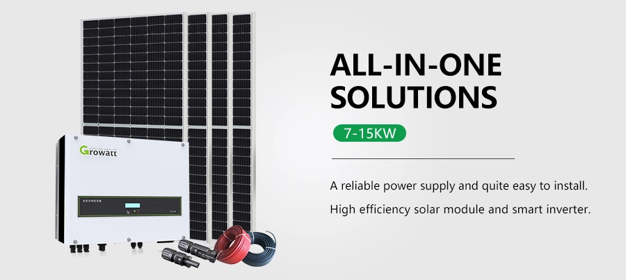 on Gird PV Solar Panel 7kw 8kw 10kw 15kw Solar Power System