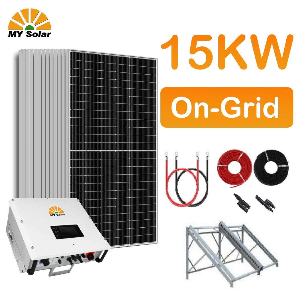 High Efficiency 20kw 20 Kw Wholesale off Grid on Gird Tied Hybrid Home Photovoltaic PV Renewable Solar Panel Energy Power System Price