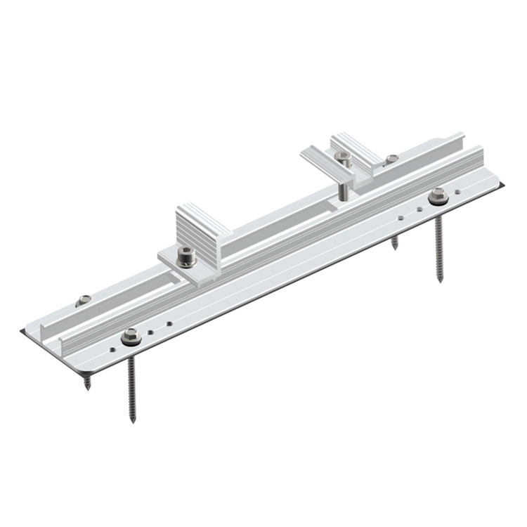 Extruded Aluminum Solar Panel Mounting Structure Rail Profile