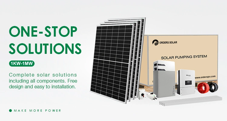 Orders Complete Set off-Grid Hybrid 10 Kw 20 Kw 50 Kw 100 Kw Hybrid Solar Power System