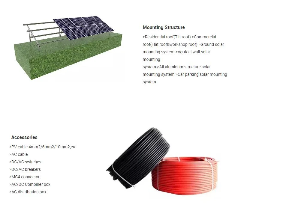 Solar System 5kw 10kw 15kw 20kw 30kw 40kw 50 Kw kVA Solar Generator off Grid 50kw Solar Panel System Kit