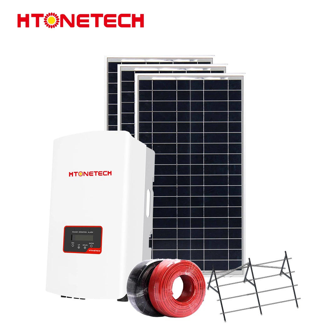 Htonetech Wholesale Price Solar Panel Hybrid Inverter Foldable Solar Panels 20W China Factory 8kw 10kw 15kw 15 Kw on Grid Solar Power System