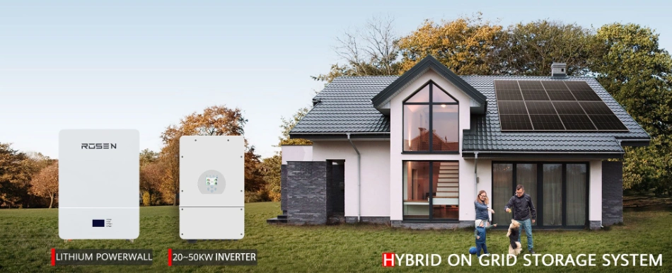 Commercial Use Solar Energy on Grid System 30kw Hybrid Full Solar Power System Home Kit