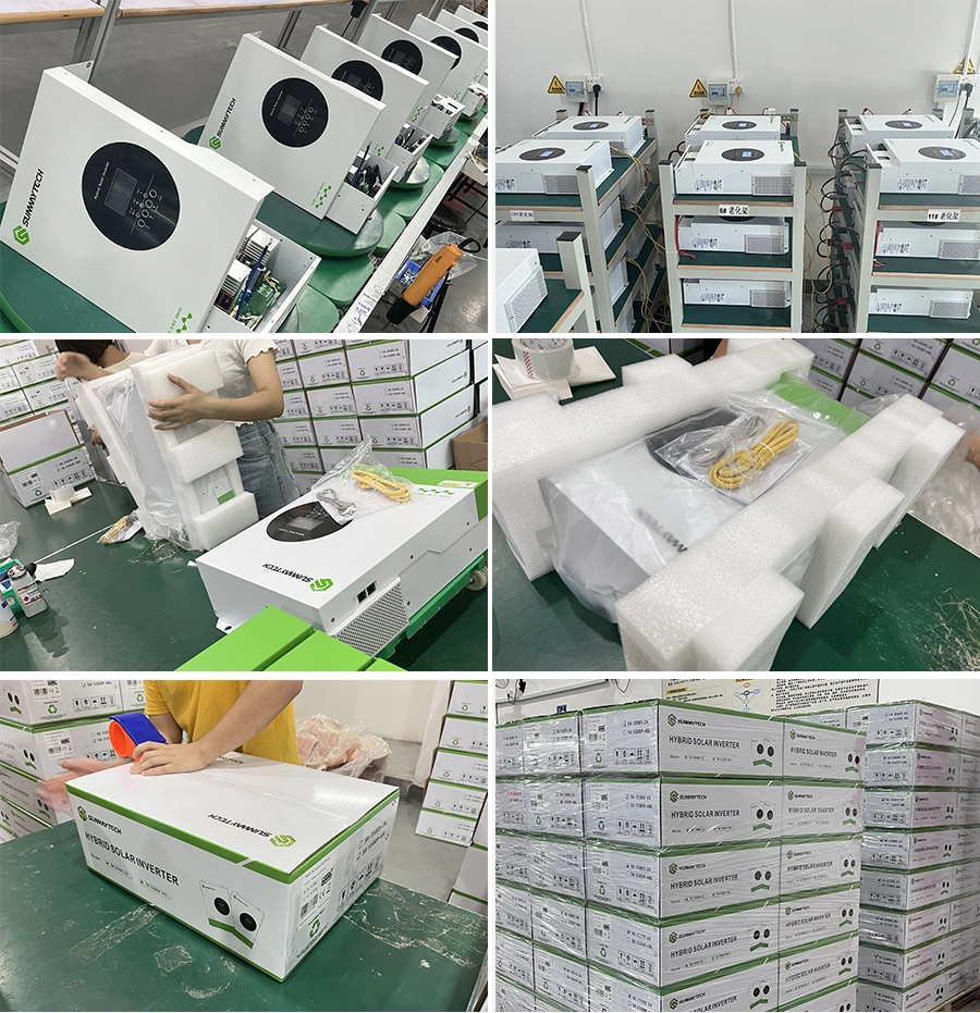 Solar Inverter 3500W 5500W 5.5kw 3.5kw on off Grid Solar 48V 24V MPPT Inverter Manufacturer