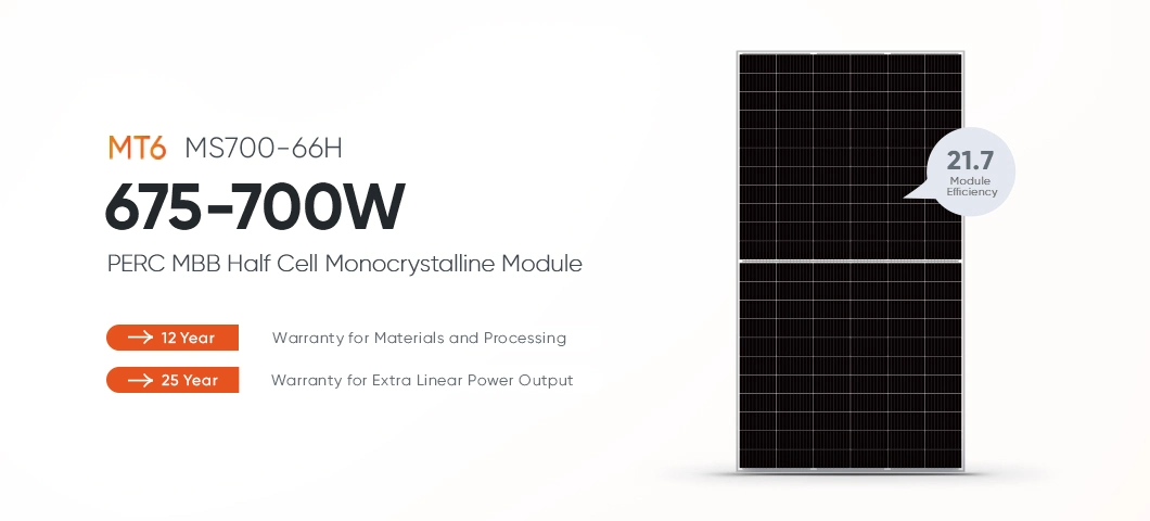 Mate Monocrystalline Silicon Solar Panels 680W 700Watts Good Price With High Quality