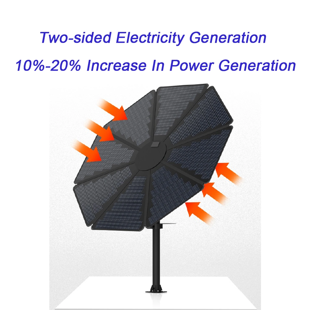 3kw 2kw 1kw off Grid Solar System Sunflower Power Plant Solar Sun Flower Panel