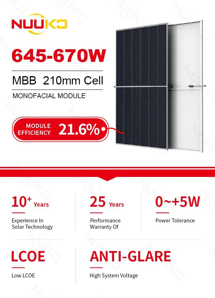 Chinese Factory Solar Power System Cheap for Home Solar Energy Panels 650W with Best Price