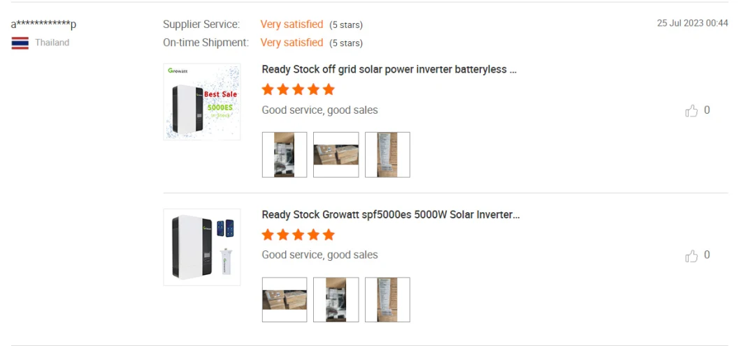 Growatt Wholesale Price 5kw 5000es Series off Grid Solar Inverter in Stock