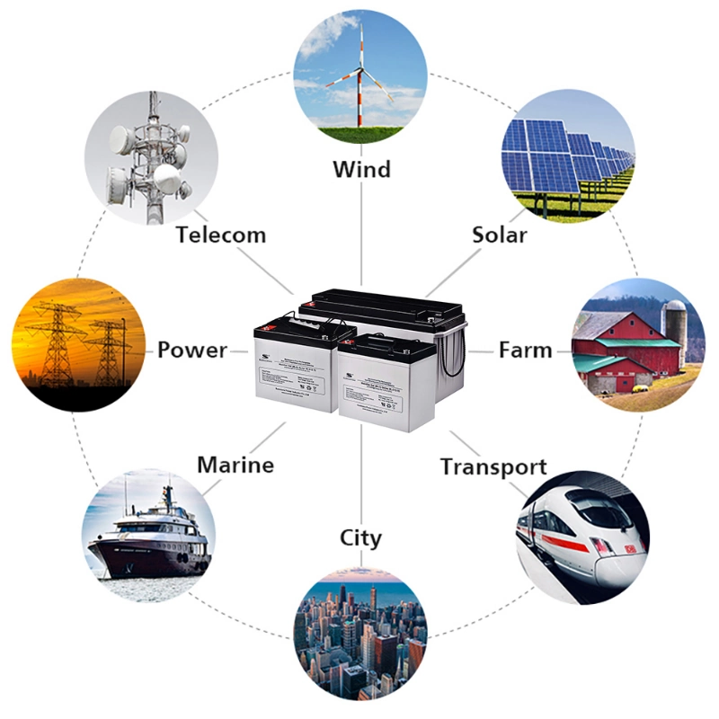 12V 60ah Lead Acid Gel Rechargeable Solar Storage Battery Solar Energy Solar Power Solar System off-Grid Solar