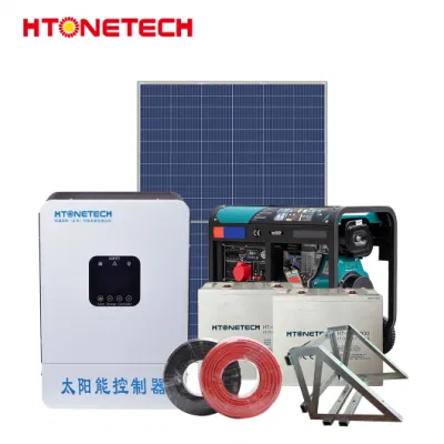  Htonetech Precio mayorista sistema Solar completo fuera de la red China 10035W Paneles solares 325 vatios Monocrystalline Tier 400 kVA Generador Diesel Sistema Solar de 4000 kWh