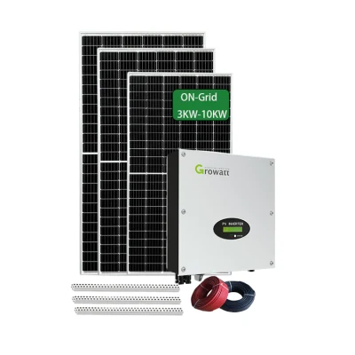  Sistema de energía solar 12kw a 15kw 10kw 8kw 7KW 6 KW en rejilla atada completar el sistema de alimentación del panel solar para uso doméstico