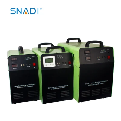  La remoción de Portable Inicio Solar el costo del sistema de alimentación 500W 12V DC fuera de la red al lado de la generadora de energía solar con el inversor y del controlador.