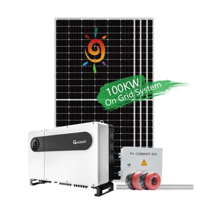  100 Kw 3 fase del Sistema Solar en la red eléctrica de la planta del fabricante del sistema de Energía Solar