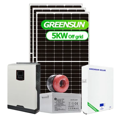  Envío gratuito Greensun 3kw 5kw 8kw 5kVA 5000W Kit Panel Solar Híbrido Kits del sistema de alimentación