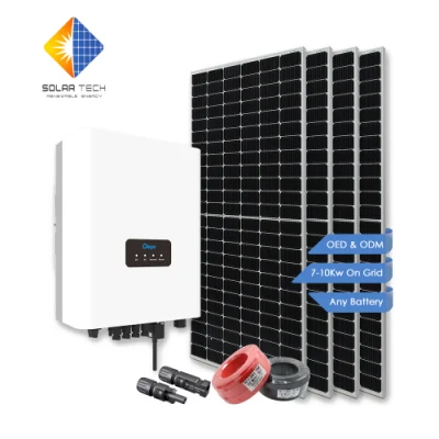 Grid atado 7kw Sistema de energía solar para la casa