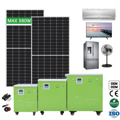  Sistema de energía portátil de almacenamiento de energía China Fabricante de paneles solares Para el sistema de almacenamiento de energía en el hogar 500W 1,5kW 3kw 6Kw con ISO RoHS CE